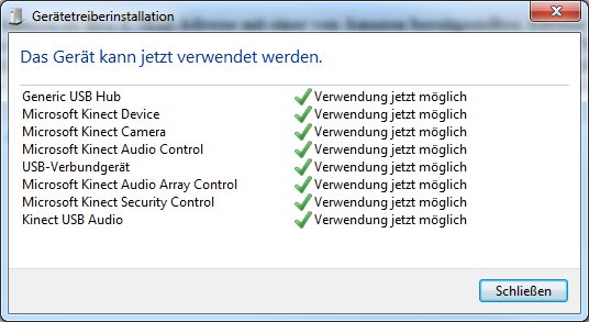 Kinect for Windows Installation
